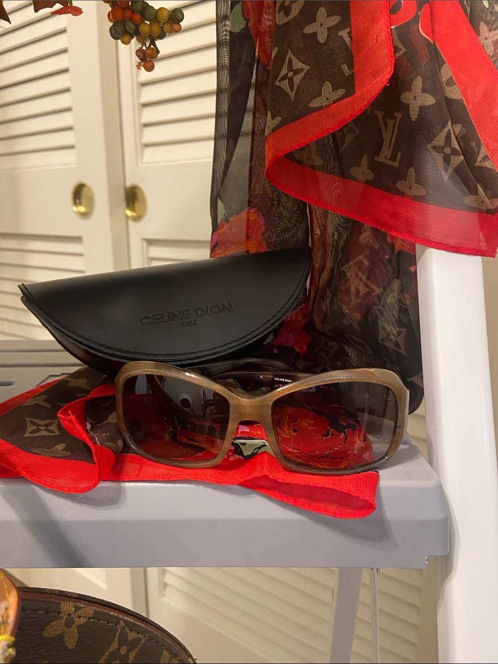 Celine Brown Gradient Sunglasses with Black Case